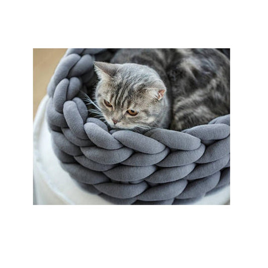 HealenLoop | Handmade Knit Cat Bed -