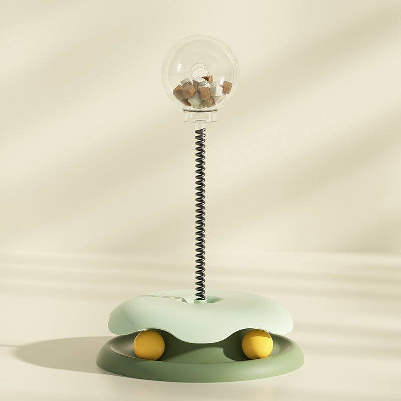 WhiskerTwist | 2 - in - 1 Cat Food Toy -