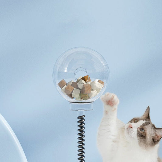 WhiskerTwist | 2 - in - 1 Cat Food Toy -
