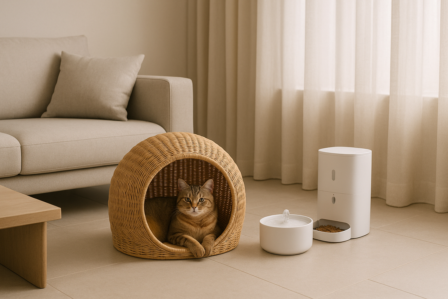Catanu | Rattan Cat Cave