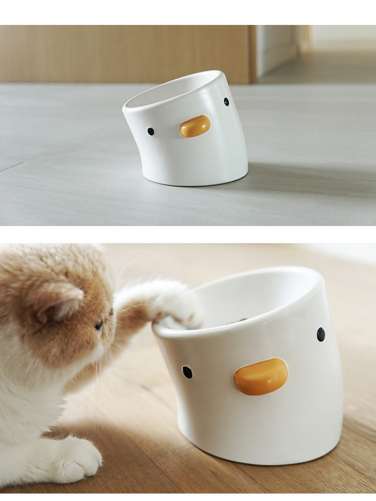 Duck-Shaped Food &amp; Water Bowl – Cute, Practical, and Stylish