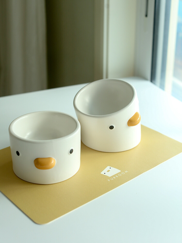 Duck-Shaped Food &amp; Water Bowl – Cute, Practical, and Stylish
