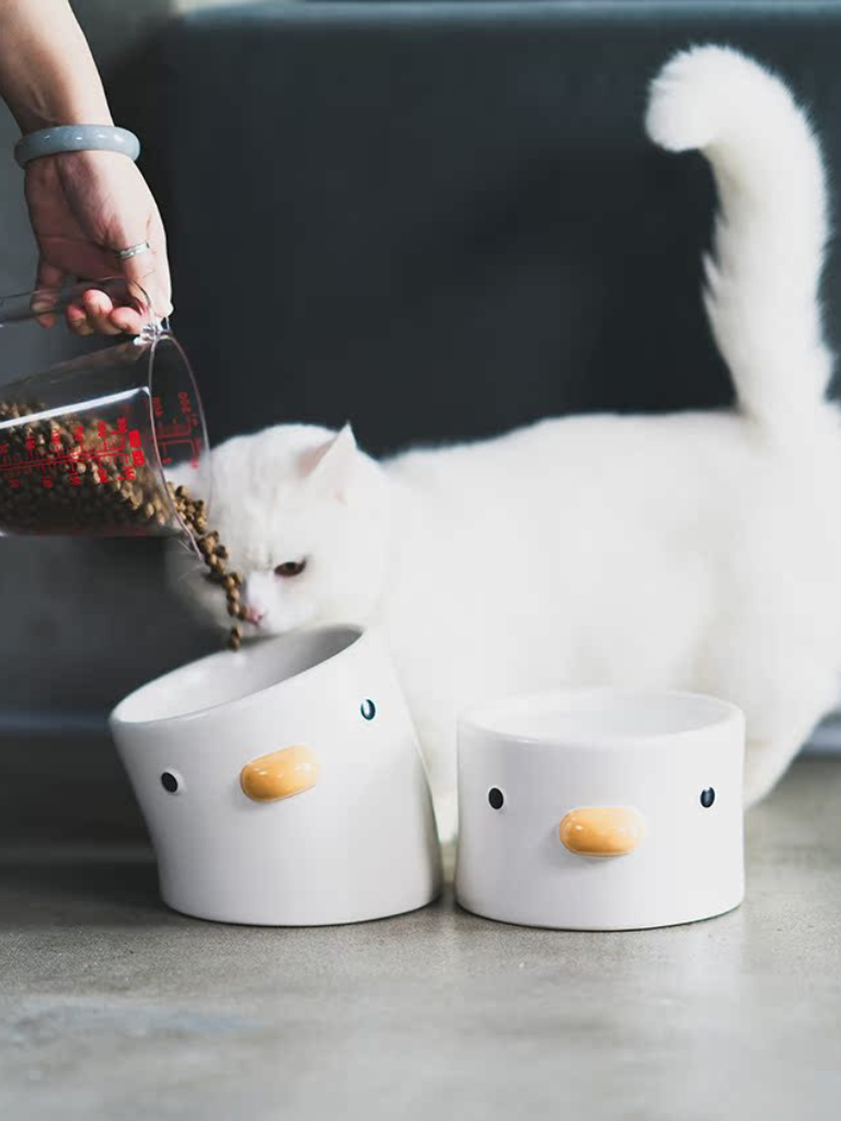 Duck-Shaped Food &amp; Water Bowl – Cute, Practical, and Stylish