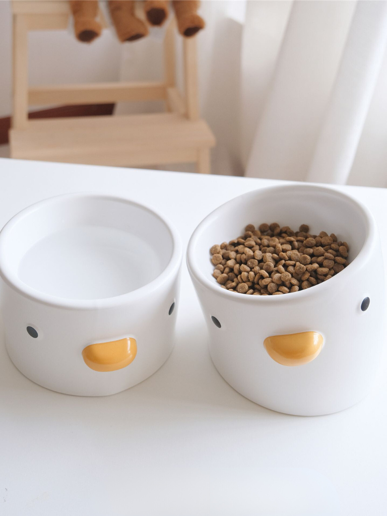 Duck-Shaped Food &amp; Water Bowl – Cute, Practical, and Stylish