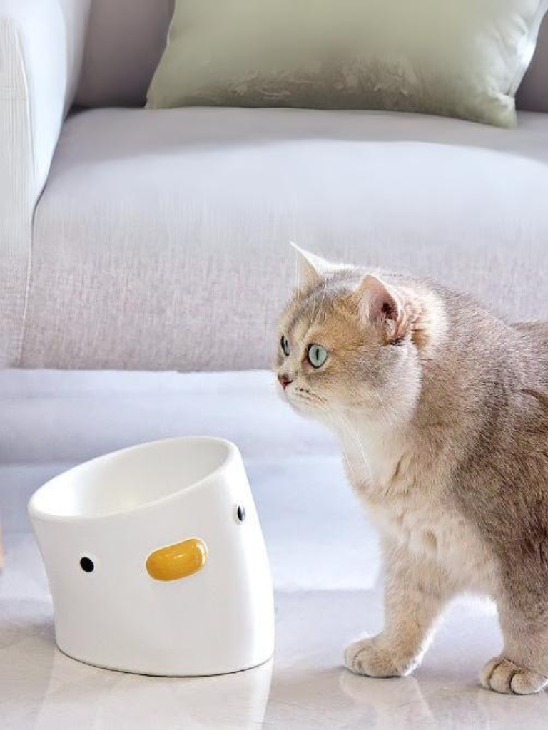 Duck-Shaped Food &amp; Water Bowl – Cute, Practical, and Stylish