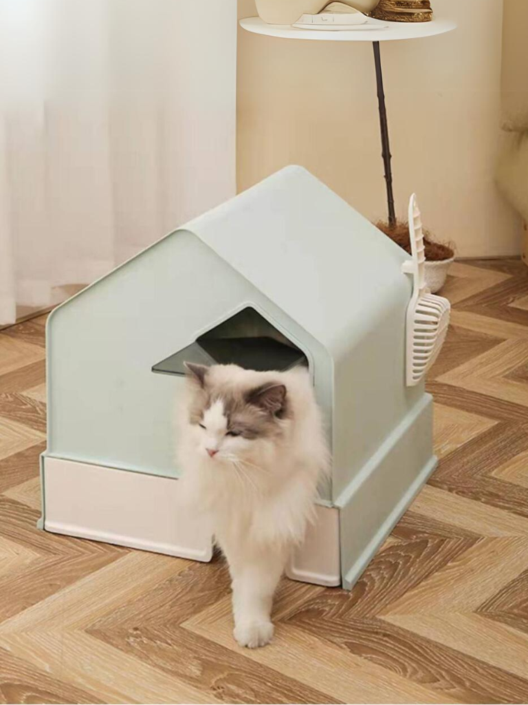 House Type Cat Toilet – Stylish, Spacious &amp; Easy to Clean