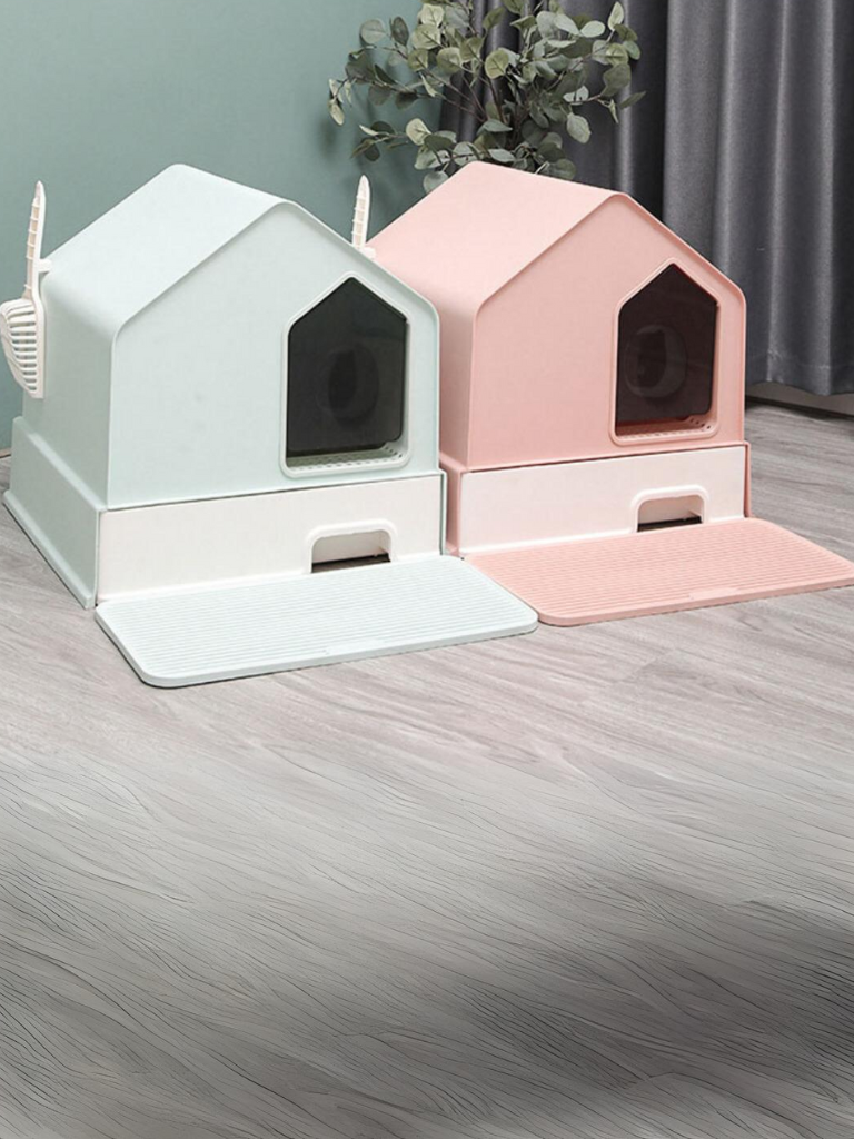 House Type Cat Toilet – Stylish, Spacious &amp; Easy to Clean