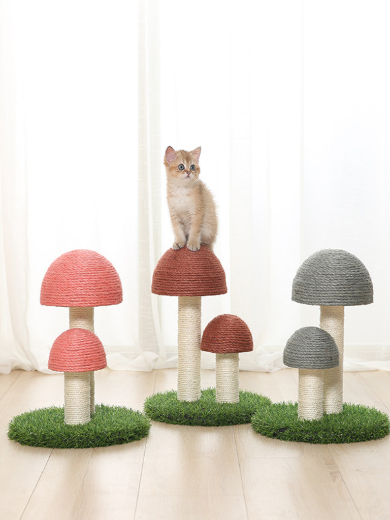 Mushroom Play Scratcher – A Playful Touch of Nature
