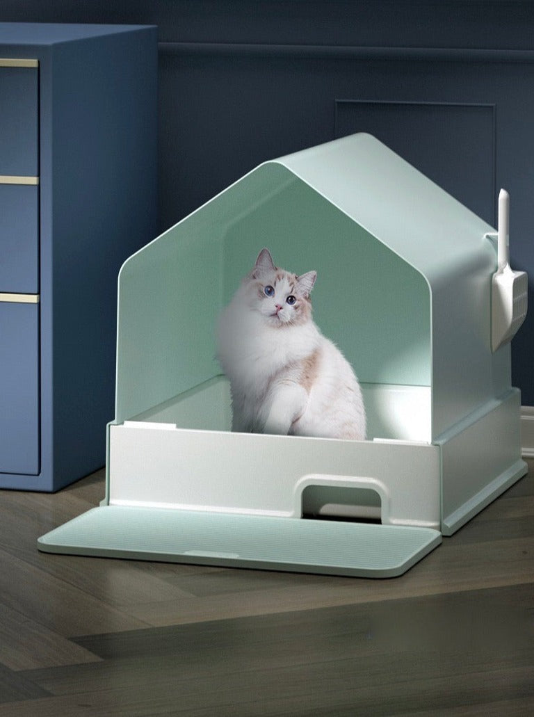 House Type Cat Toilet – Stylish, Spacious &amp; Easy to Clean