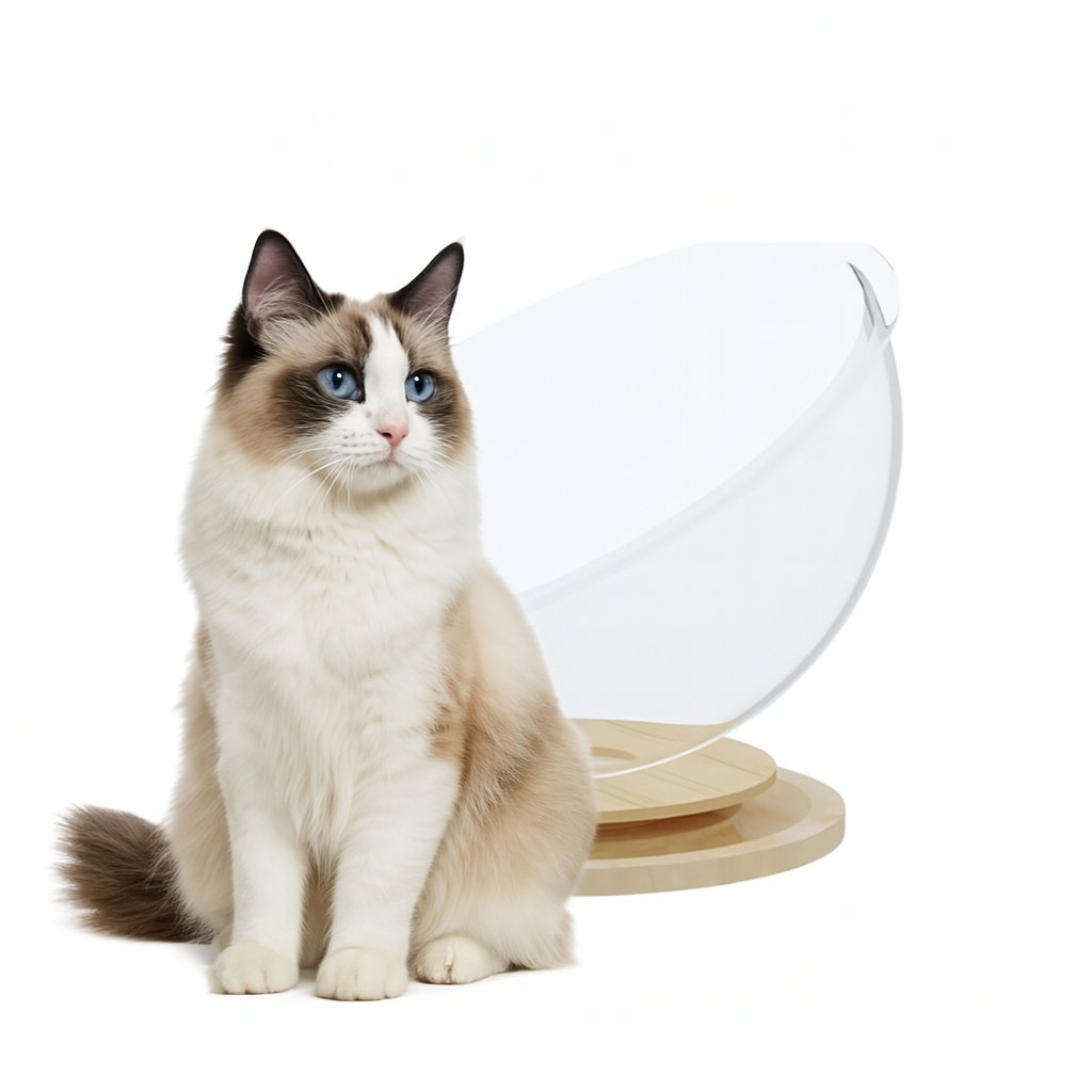 ClearPaw | Elevated Transparent Cat Bed