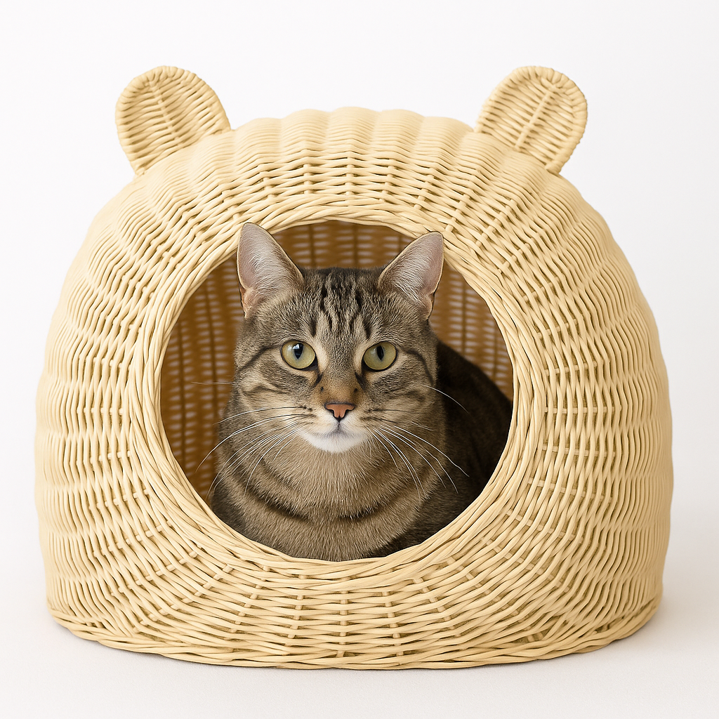 Catanu | Rattan Cat Cave
