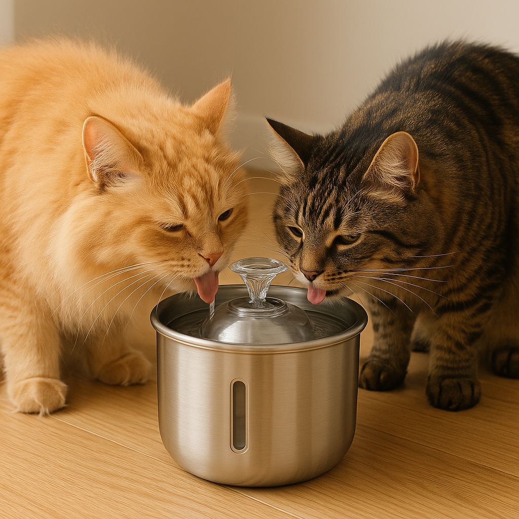 Morsél | Stainless Steel Cat Water Fountain