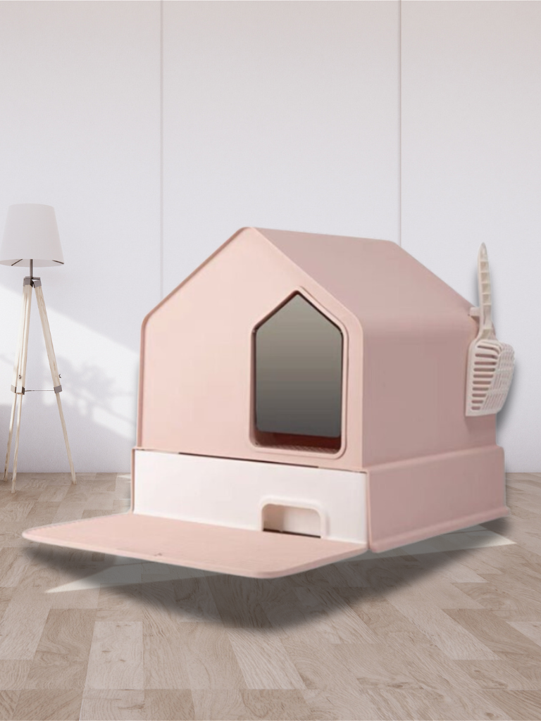 House Type Cat Toilet – Stylish, Spacious &amp; Easy to Clean
