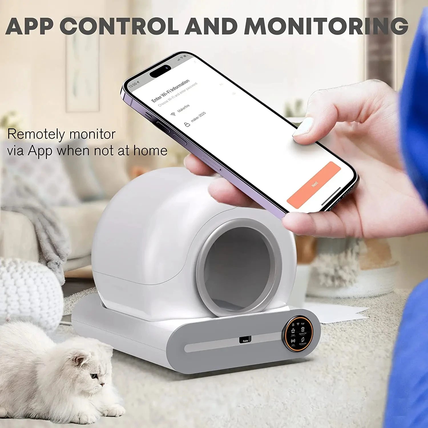 WhiskerWash | Self Cleaning LitterBox