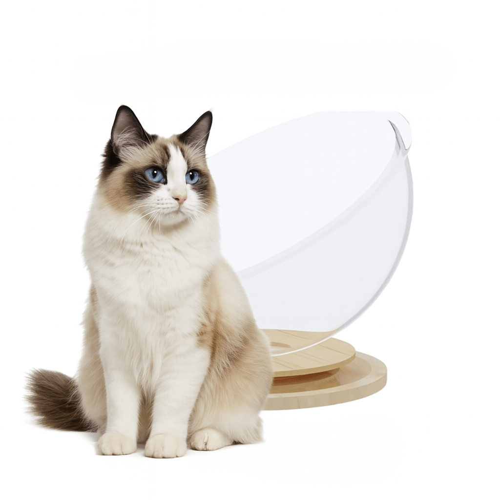 ClearPaw | Elevated Transparent Cat Bed - 