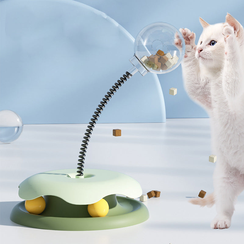 Engaging 2-in-1 Cat Food Toy - Interactive Feeding and Playtime Fun