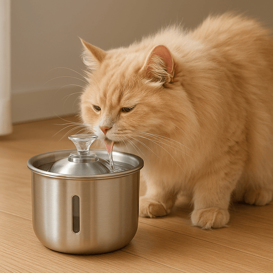 Morsél | Stainless Steel Cat Water Fountain - 